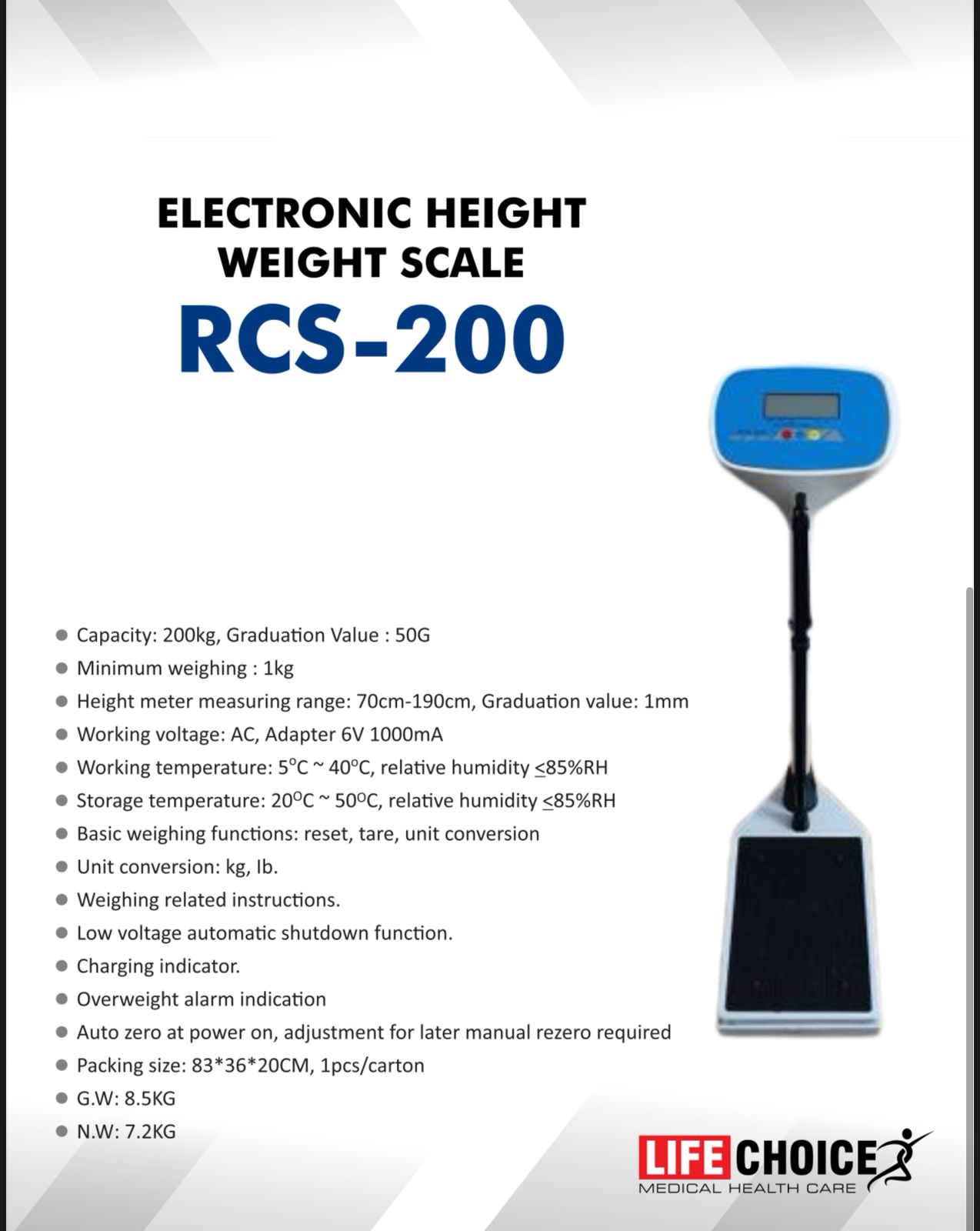Digital Height Weight Scale.